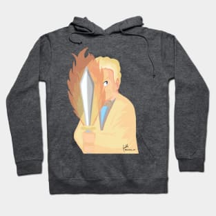 Aziraphale and his flaming sword Hoodie